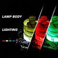 Pikkukuva 4 / 5: Naievear Kalastusvalon Mini Sylinterimäinen Led Kolmeväri Vilkkuva Kalastuslamppu Onkimiseen Multicolor