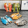 Miniatyrbild 2 av 4: Unisex Simulerings 3D Fisk Tofflor Sommar Roliga Mode Flip Flops För Utomhus Red 42 to 43