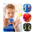 Miniatyrbild 3 av 5: 3-pack Magic Cube Fidget sensorisk leksak med roterande färgade pärlor