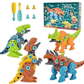 Miniatyrbild 2 av 5: Ta isär dinosaurieleksaker som är kompatibla med pojkar Set Stam Learning Toy Construction 4-pack -HG