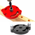 Miniatyrbillede 3 af 4: Træpanel Hulstans Aluminiumlegering Center Punching Gauge TræbearbejdningsværktøjX600-1-Sort