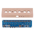 Miniatyrbillede 4 af 5: DIY IN14 Gløderør Ur Kit Bøg Træ Skal Modul Lamper Samling USB 5V Interface