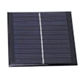 Miniatyrbillede 2 af 5: Bærbar solcellepanel miljøbeskyttelse solcellepanel oplader 1W 5.5V til udendørs