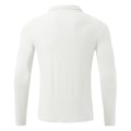 Miniatyrbilde 4 av 5: Langermet poloskjorte med glidelås for menn Casual Pullover Topper White L