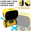 Miniatyrbild 2 av 3: Emo Robot Smart Robots Dans Röstkommando Sensor, Sång, Dans, Repeterande Robotleksak Kompatibel med Barn Pojkar Och Flickor Pratande Robotar -ES Dancing Robot Orange