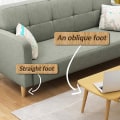 Miniatyrbild 4 av 5: Set med 4 Massiva Träsoffa Ben, Möbelben för Fåtölj, Sängbord, Garderob, Låda (15cm, Sneda)