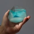 Miniatyrbilde 4 av 5: Værstormkube med base Værvarsel Krystallstormglass Vannkube Glass Transparent Small