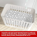 Miniatyrbillede 3 af 5: Bassinet Lakener 2-pak, Passer Til Halo Bassinet Swivel Sleeper, Universal Lakener Til Rektangulær, Oval, Timeglasformet Bassinet Madras, Fleksibel Til Forskellige