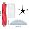 Miniatyrbilde 4 av 5: Tilbehørssett for Xiaomi Roborock S7, S7 MaxV Plus, S7 MaxV Ultra, S7 MaxV robotstøvsuger hovedsidebørster filtre mopper