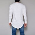 Miniatyrbillede 4 af 5: Mænds Topper Langærmet Almindelig T-shirt White XL