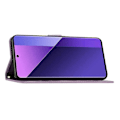 Miniatyrbillede 4 af 5: Læder Wallet Case med Sommerfugl og Blomster til Samsung Galaxy S25 Edge med Rem Multicolor Light Purple