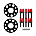 Pikkukuva 1 / 5: Car Hub Centric Wheel Spacers Kit 15mm Muokkaus Korjaus Vaihto A4/A6/A7/A8/Q5/RS5 Punainen