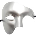 Miniatyrbild 1 av 3: 1 st Halv ansiktsmask, Maskeradmask Retro Fantom Operan Ett Öga Halv Ansiktsdräkt (silver)