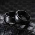 Miniatyrbilde 2 av 4: Svingende Fidget Ring Anti-Angst Finger Dekor Leke Titan Stål Punk Finger Smykker Arc Turning Ring 9
