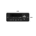 Miniatyrbild 4 av 5: 2x25w 50w förstärkare Mp3-spelare avkodarkort 5v-12v Bluetooth 5.0 Car Fm Radio Modul Support Tf Us Black