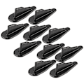 Miniatyrbilde 3 av 4: 10 stk Universal Svart Stil Bil Tak Hai Fin Spoiler Vingsett Vortex Generator