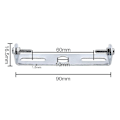 Miniatyrbillede 3 af 3: 4 stk. Loftlampe Beslag 90mm Hængende Lampe Tilbehør Loft Lysekrone Loftlampe Base Plade Loft Lampe Plader Plade H