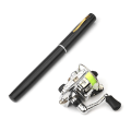 Miniatyrbillede 3 af 5: 1M / 1,4M lomme sammenklappelig fiskestangshjul Combo Mini Pen Fiskestangsæt Teleskopfiskeri blue 1.4M