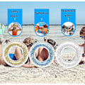 Miniatyrbild 3 av 3: Simring, Uppblåsbar Pool Float, Clear Float Tubs, Glitter Simring, Pool Leksaker för sommaren Simbassäng Strandleksak blue 60cm