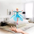 Miniatyrbild 2 av 2: LED Magic Flygande Fe Prinsessa Dock Remote Control Flygande Leksak USB Laddning Kompatibel Med Barnpresenter -ES Ice Queen