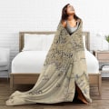 Miniatyrbilde 5 av 5: Middeljords Kart Ringenes Herre Ultra-myk Mikro Fleece Teppe For Sofa Pels Pluss Kastetepper -ES 50x40in 125x100cm