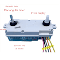 Miniatyrbillede 5 af 5: 5-linjers stribe vaskemaskine timer vaskemaskine timer kontakt vasketimer halvautomatisk dobbelt cylinder vask