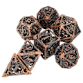 Pikkukuva 2 / 5: 7kpl Mini Hollow Metal Set Hollow Out Polyhedral Set Role Pl