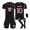 Pikkukuva 1 / 3: 2425 Miami away Messi jalkapallopaita sukkien kanssa + suojavarusteet M(170-175cm)