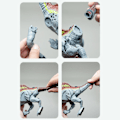 Miniatyrbilde 4 av 5: Spinosaurus Lysende Fjernstyrt Dinosaur Leke Jurassic Simulering Modell Barnegave Elektrisk Leke Salg -ES Gray Free Size