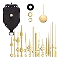 Pikkukuva 1 / 5: Seinälle Asennettava Hiljainen Penduli Kvartsikellon Liike, Penduli Kellon Mekanismin Osien Moottorin Vaihto DIY Blackgold