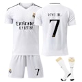 Miniatyrbild 1 av 3: 2425 Real Madrid fotbollströja VIVI JR tröjset med strumpor 22(120-130cm)