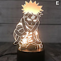 Pikkukuva 1 / 4: 3d yövalot Naruto Team Uzumaki Naruto Sasuke Sakura Figuuri LED yölamppu -wf -ES E