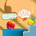 Miniatyrbilde 2 av 5: 6 stk Astro Jump Balls Romball Ekstrem Høy Hopp Ball Tiktok Pop Hopp Måne Ball Gummi Hopp Sansestimulerende Ball -ES 6PCS