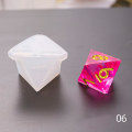 Miniatyrbild 5 av 5: DIY Kristall Epoxy Form Tärning Filé Form Multi-spec Digitalt Spel Hög Spegel Tärning Form Silikon Form Tillverkning -ES White