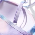 Miniatyrbild 4 av 5: Kvinnor Criss Cross Push Up Simtröjor Magkontroll Grimma Bikini Baddräkter med hög midja Tvådelade baddräkter Purple-1 Large