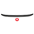 Miniatyrbild 1 av 5: 3PCS Bakre Spoiler Vingläpp 116 till 132cm Strömlinjeformad Blank Svart Bagageutrymmesvinge Spoiler Universal för Fordon