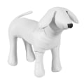 Miniatyrbild 1 av 5: Läder Dog Skyltdockor Stående Hund Modeller Leksaker Djuraffär Display Skyltdocka Vit L KL White