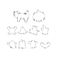 Miniatyrbillede 1 af 5: Halloween Cookie Cutter kage kiks forme, rustfrit stål fondant glasur form DIY bageværktøj