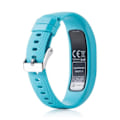 Miniatyrbillede 2 af 4: Silikone håndledsrem til Garmin VivoFit 4 Fitness Activity Tracker Plus Size i blågrøn