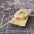 Miniatyrbillede 5 af 5: 3D Metal Puslespil DIY Håndbog Berømte Tank Militærserie Tiger Tanks T-34 Js-2 M1a1 Tankmodel Saml Puslespil M1A1 Abrams-Color