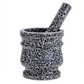 Pikkukuva 1 / 5: Graniittikuvioinen set Stone Yrttimylly Kiinteä mylly set Granite pattern
