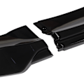 Miniatyrbillede 5 af 5: Frontspoilerlæbe Diffuser Kit 3 Dele Hage Spoiler Splitter Udskiftning til Tesla Model Y 2020‑2022 Blanksort