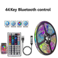 Miniatyrbild 2 av 5: 20m Led-ljus Bluetooth Rgb-ljus Led-tejpljus med 44-tangenter fjärrkontroll Musiksynkronisering Färgskiftande Led Mood Strip Fule53 -ES 2M Full Set 5050 44Key BT USB