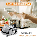 Miniatyrbild 5 av 5: W10284885 Ersättningsvred för brännare, Passar Whirlpool gasspis/spis/ugn, Ersätter WPW10284885 AP6018699 PS11752001