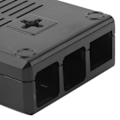 Miniatyrbillede 5 af 5: Beskyttende ABS-skal til Raspberry Pi 3B 3B+ E-stil med skruer (sort)