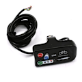 Miniatyrbillede 1 af 5: LED Display 24V 36V 48V Elcykel KT LED LED 880 E-cykel Kontrolpanel Display Elcykel black
