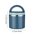 Miniatyrbilde 3 av 5: Isolert matboks i rustfritt stål Bento-boks Termisk matbeholder Frokost