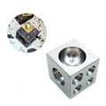 Miniatyrbillede 2 af 5: Stål Dapping Doming Blok Smykkefremstilling Stål Dapping Cube Doming Punch