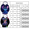 Miniatyrbilde 2 av 2: Barnegenser med hette, Lilo & Stitch-motiv, 5-10 år, avslappet, tegneserie, genser, hettegenser, sportsgenser, gave Gradient Stitch 9-10 Years