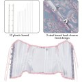 Pikkukuva 4 / 5: Szivyshi Naisten Yläosa Ylirintainen Sydämen Muotoinen Nauhakiinnitys Muoviset Luut Korsetti Bustier -ge Blue and Pink S